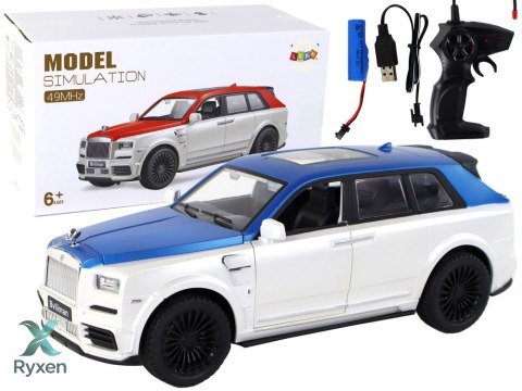 Auto R/C 1:20 Biało-Niebieskie Zdalnie Sterowane LEAN TOYS