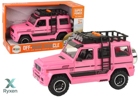 Auto Samochód Terenowe Różowe V12 Turbine LEAN TOYS