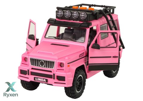 Auto Samochód Terenowe Różowe V12 Turbine LEAN TOYS