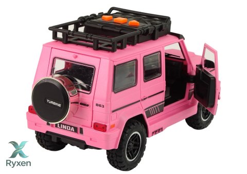 Auto Samochód Terenowe Różowe V12 Turbine LEAN TOYS