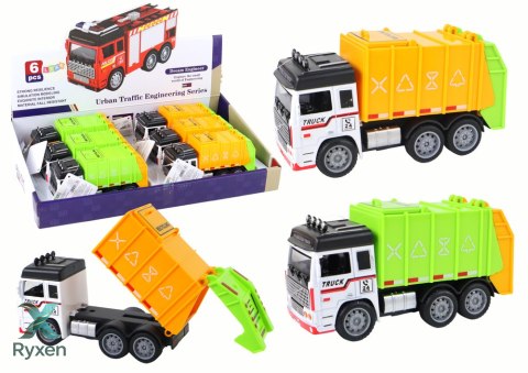 Auto Śmieciarka Ciężarówka Przyczepa 2 Kolory LEAN TOYS