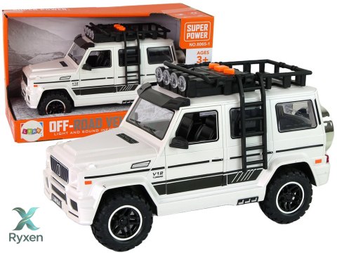 Auto Terenowe Białe Na Baterie LEAN TOYS