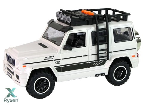 Auto Terenowe Białe Na Baterie LEAN TOYS