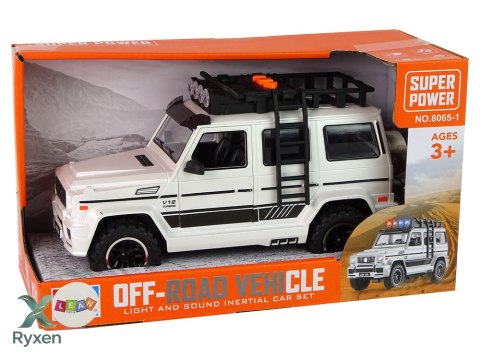 Auto Terenowe Białe Na Baterie LEAN TOYS
