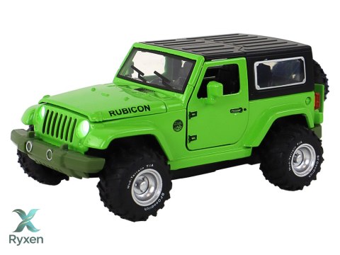 Auto Terenowe Napęd Frykcyjny Na Baterie Metalowy Zielony 1:32 LEAN TOYS