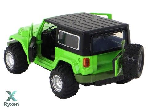 Auto Terenowe Napęd Frykcyjny Na Baterie Metalowy Zielony 1:32 LEAN TOYS