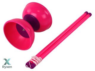 Gra Zręcznościowa Jojo Żonglowanie Diabolo Różowe 13.5x11.5 cm LEAN TOYS