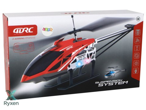 Helikopter RC Śmigłowiec Zdalnie Sterowany Na Pilot 70 cm Czerwony LEAN TOYS