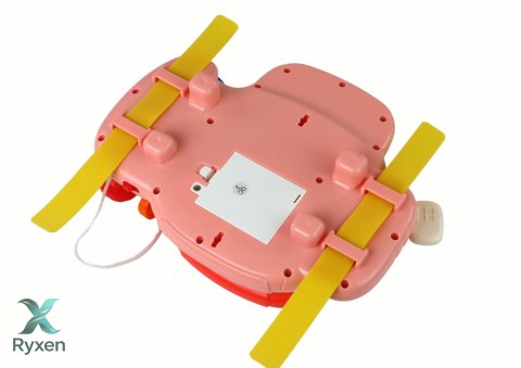 Interaktywna Kierownica Różowa Symulator Jazdy Wielofunkcyjna LEAN TOYS
