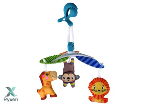 Karuzela Łóżeczkowa Klasyczna Dla Dzieci Klips Zwierzątka LEAN TOYS