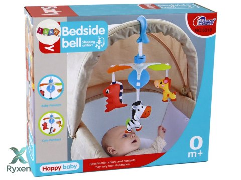 Karuzelka Dla Dzieci Klips Zwierzątka Kolorowa LEAN TOYS