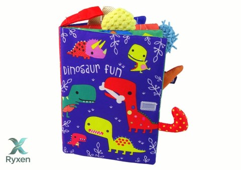 Książeczka Miękka Dinozaury Kolorowa LEAN TOYS