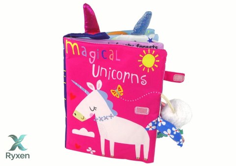 Książeczka Miękka Jednorożec Kolorowa LEAN TOYS