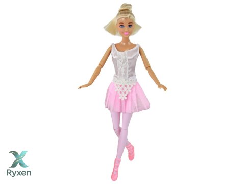 Lalka Dla Dzieci Anlily Baletnica Tancerka Statuetka Kok Różowa Sukienka LEAN TOYS