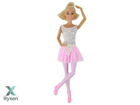 Lalka Dla Dzieci Anlily Baletnica Tancerka Statuetka Kok Różowa Sukienka LEAN TOYS
