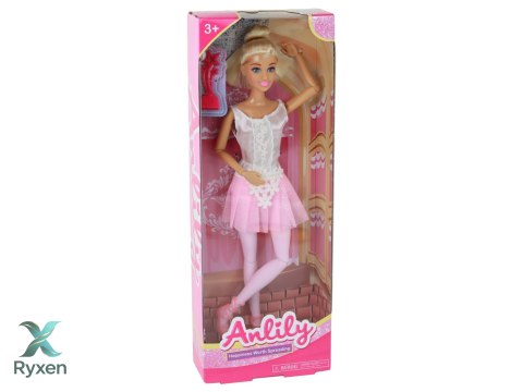 Lalka Dla Dzieci Anlily Baletnica Tancerka Statuetka Kok Różowa Sukienka LEAN TOYS