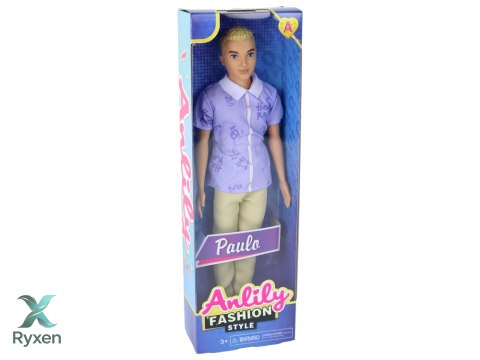 Lalka Dla Dzieci Chłopak Paulo Koszula Blond Włosy LEAN TOYS