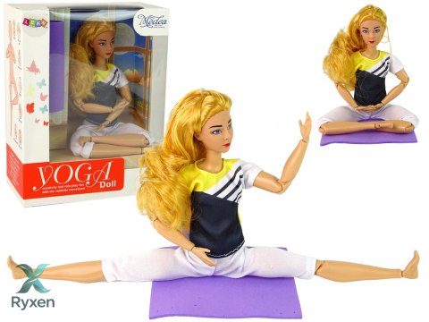 Lalka Dla Dzieci Mata Joga Długie Blond Włosy LEAN TOYS
