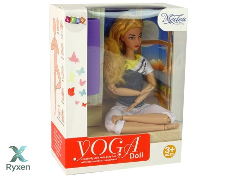 Lalka Dla Dzieci Mata Joga Długie Blond Włosy LEAN TOYS