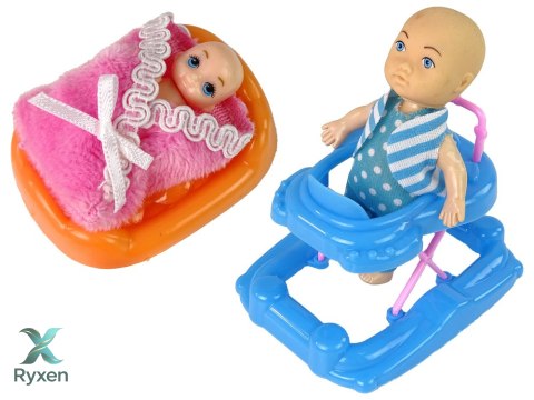 Lalka Dla Dzieci W Ciąży Długie Włosy Akcesoria LEAN TOYS