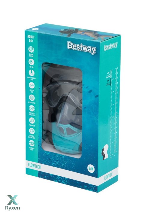 Maska Do nurkowania Pełnotwarzowa Maska ??Do Snorkelingu S/M Bestway 24060 BESTWAY