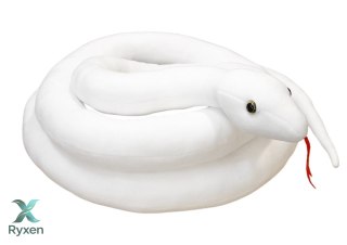 Maskotka Pluszowa Wąż Biały 300 cm LEAN TOYS