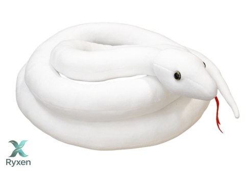 Maskotka Pluszowa Wąż Biały 300 cm LEAN TOYS