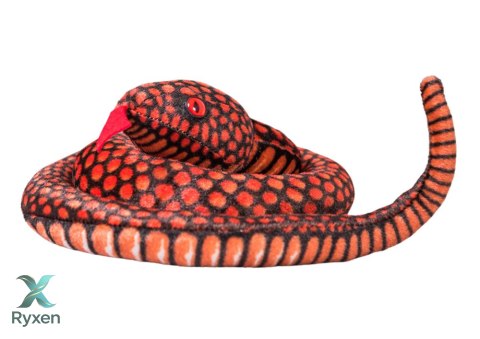 Maskotka Pluszowa Wąż Czerwony 100 cm LEAN TOYS