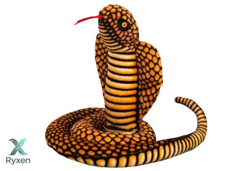 Maskotka Pluszowa Wąż Kobra Królewska Brązowa 100 cm LEAN TOYS