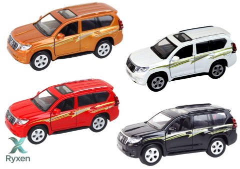 Metalowe Autko 12 cm Efekty Dźwiękowe Świetlne Różne Kolory LEAN TOYS