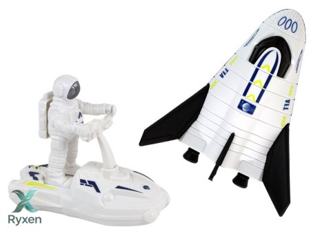 Misja Kosmiczna Zestaw Kosmos Rakieta Astronauta Statek Kosmiczny 5 ele LEAN TOYS
