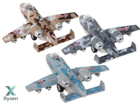 Myśliwiec Z Napędem Samolot Moro Wojskowy Odrzutowiec LEAN TOYS