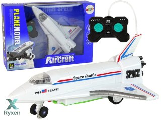 Odrzutowiec Zdalnie Sterowany Pilot Biały LEAN TOYS