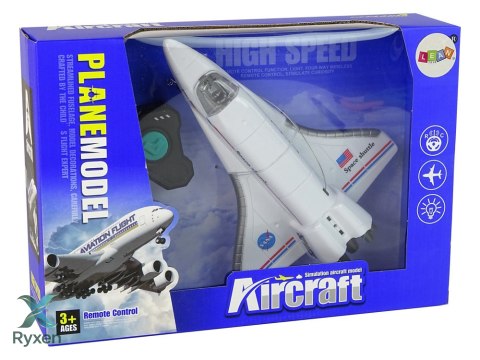 Odrzutowiec Zdalnie Sterowany Pilot Biały LEAN TOYS