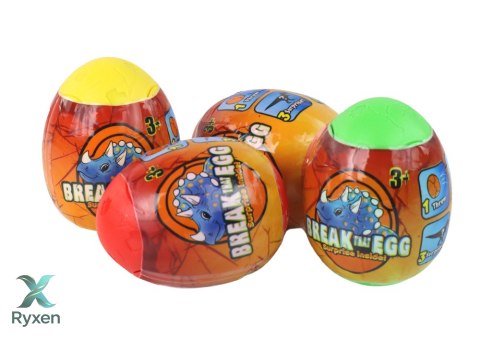 Pękające Jajo Dinozaurów Losowanie Kolorowe Skorupa 12 ele. LEAN TOYS