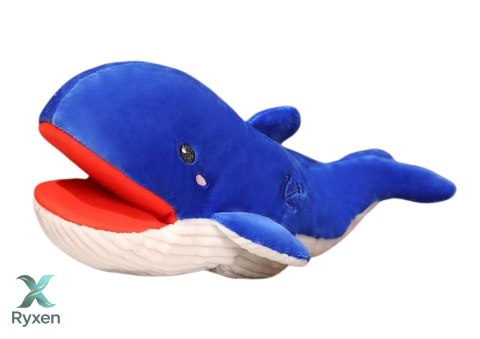 Pluszowa Maskotka Wieloryb Niebieski Pacynka 30 cm LEAN TOYS