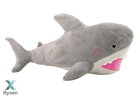 Pluszowy Rekin Maskotka Przytulanka 50cm Szary LEAN TOYS