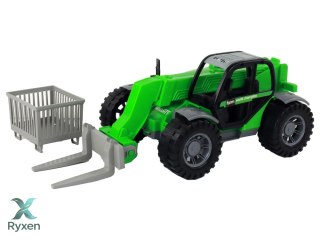 Pojazd Rolniczy Traktor Zielony Dźwig Maszyna Rolnicza LEAN TOYS