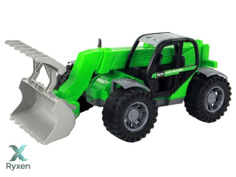 Pojazd Rolniczy Traktor Zielony Dźwig Maszyna Rolnicza LEAN TOYS