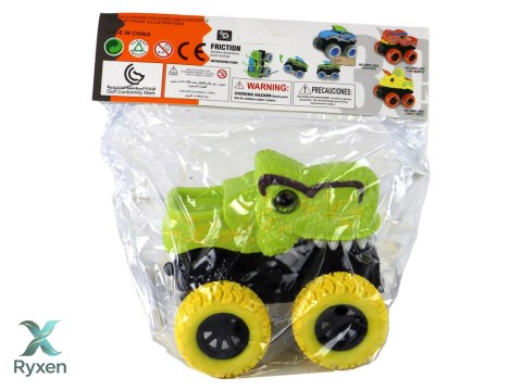 Pojazd Terenowy Pchacz Tyranozaur Rex Gumowe Koła Zielony LEAN TOYS