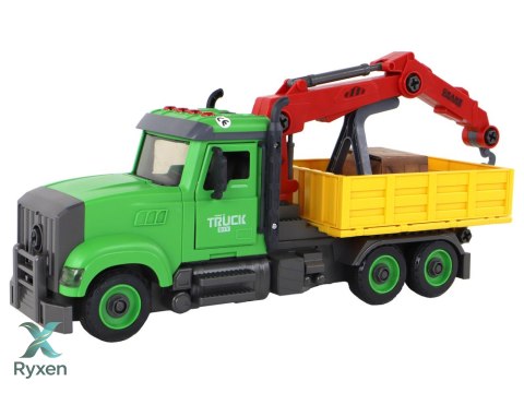 Pojazd Wywrotka Dźwig do Skręcania Rozkręcania DIY LEAN TOYS