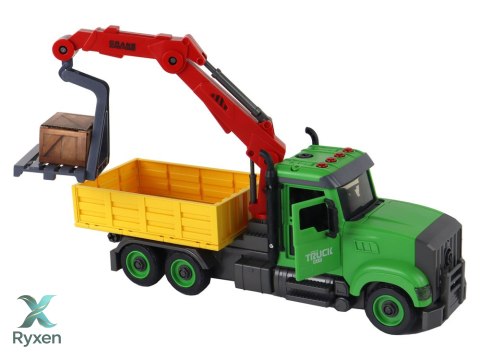 Pojazd Wywrotka Dźwig do Skręcania Rozkręcania DIY LEAN TOYS