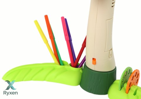 Projektor do Rysowania Dinozaur Dźwięki Akcesoria LEAN TOYS