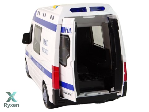 Radiowóz Auto Policyjne Napęd Frykcyjny Dźwięki Światło LEAN TOYS