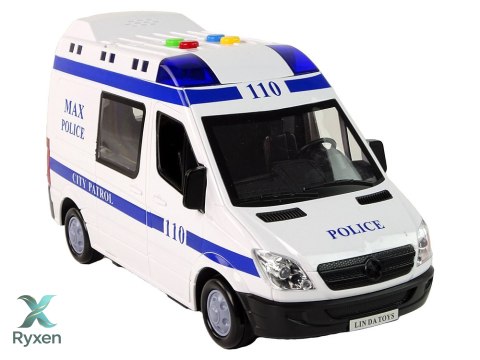 Radiowóz Auto Policyjne Napęd Frykcyjny Dźwięki Światło LEAN TOYS