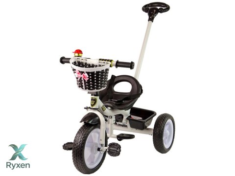 Rower Trójkołowy PRO100 Czarny Koszyk Koła EVA LEAN TRIKE