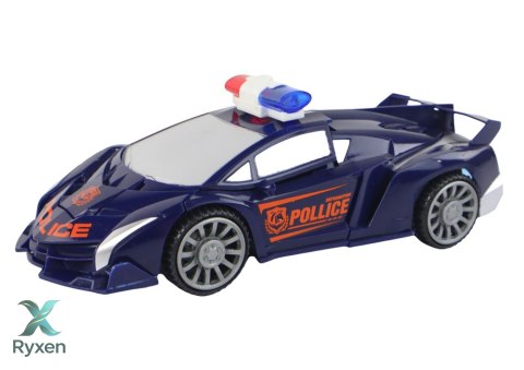 Samochód-Robot Policja Granatowy LEAN TOYS