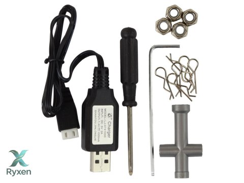 Samochód Terenowy Rabbits RC Napęd Na 4 Koła Żółty 2.4G LEAN TOYS
