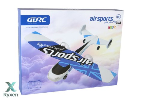 Samolot R/C 4D-G3 Światła Biały Niebieski LEAN TOYS