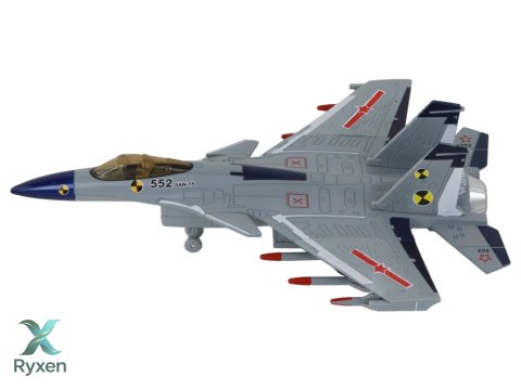 Samolot Z Napędem Myśliwiec Mix Para Efekty Specjalne LEAN TOYS